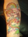 japanese  dragon hand tattoo